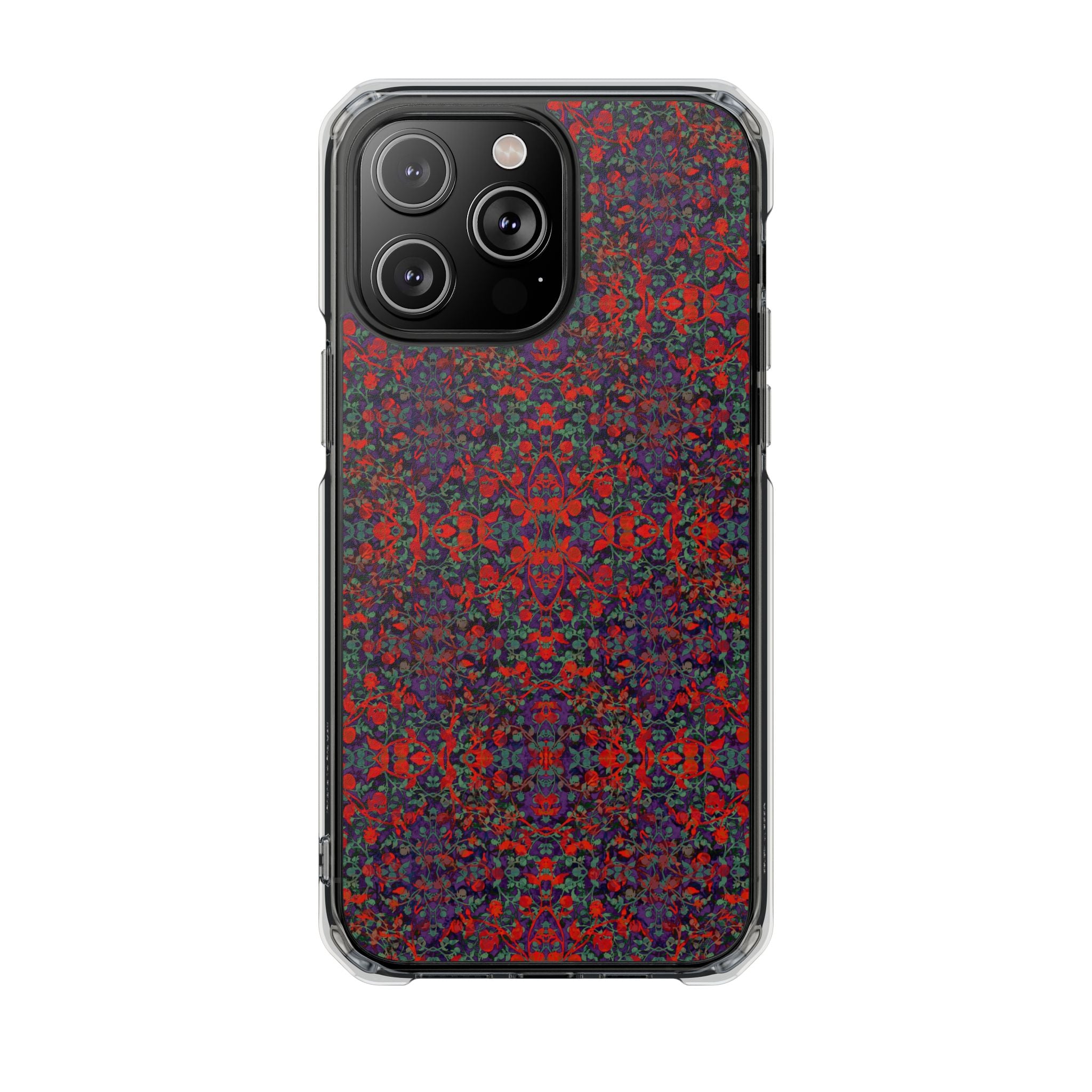 iPhone 14 Magnetic Clear Impact Case - Hidden Weave Series No.25