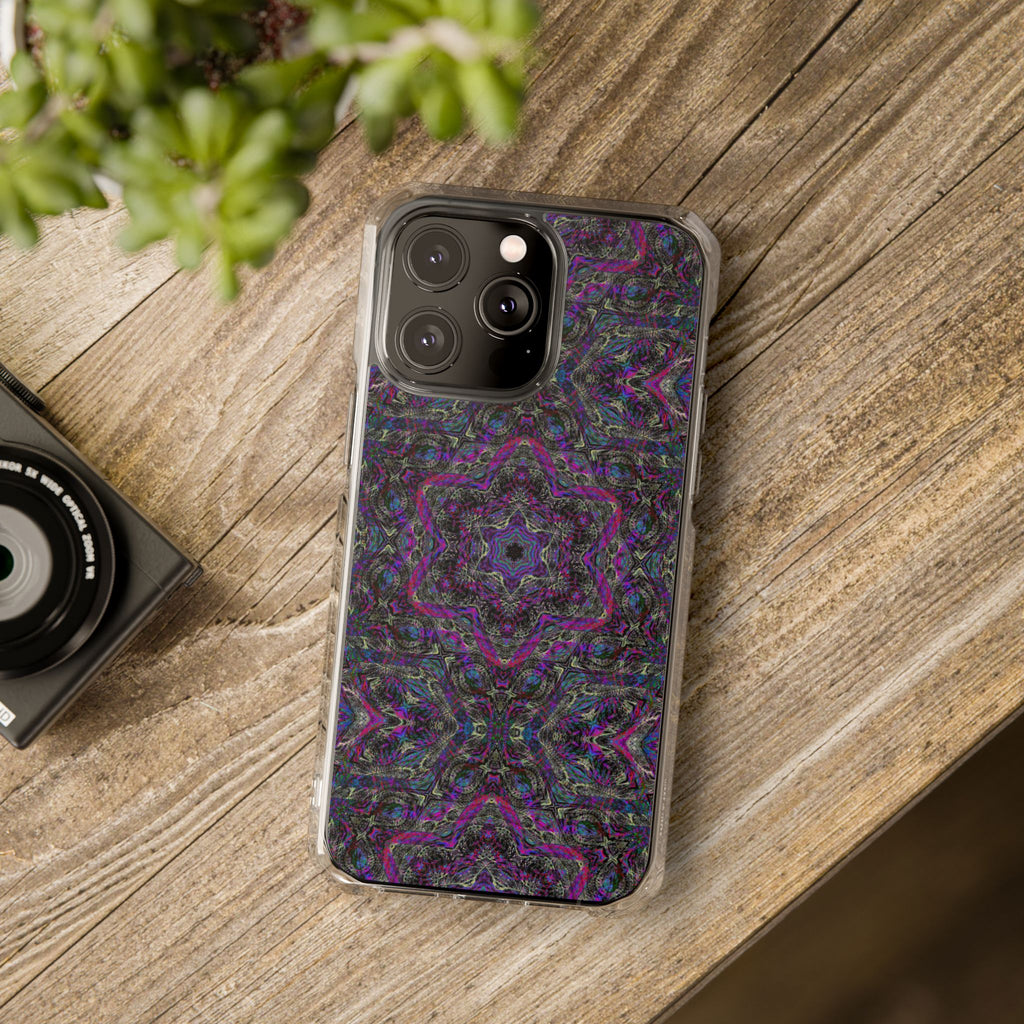 iPhone 14 Magnetic Clear Impact Case - P5 Kaleidoscopic No.33