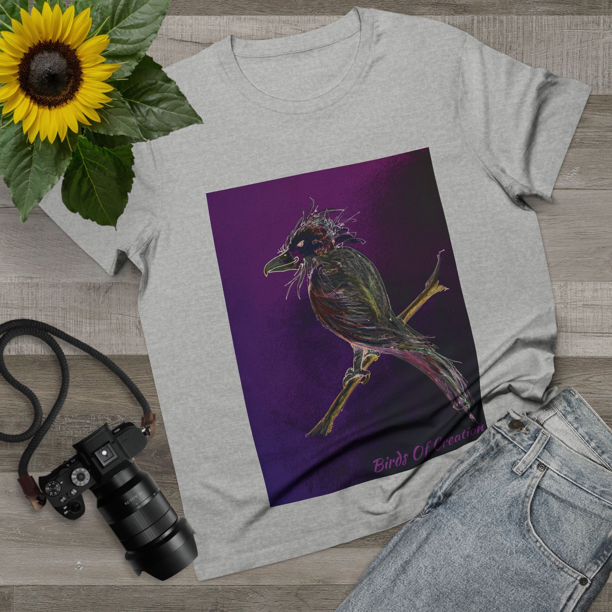 Women’s Maple Tee - Birds Of Creation No.1