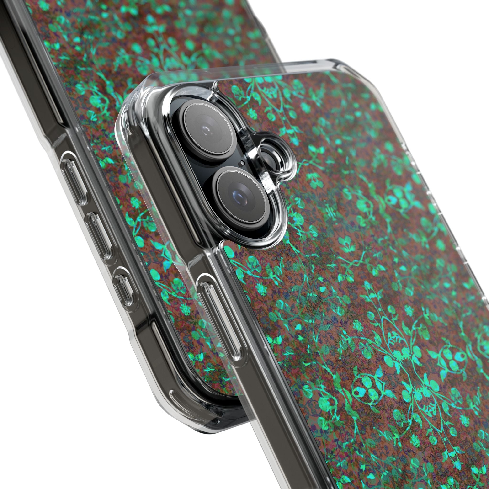 iPhone 16 Magnetic Clear Impact Case - Hidden Weave Series No.29