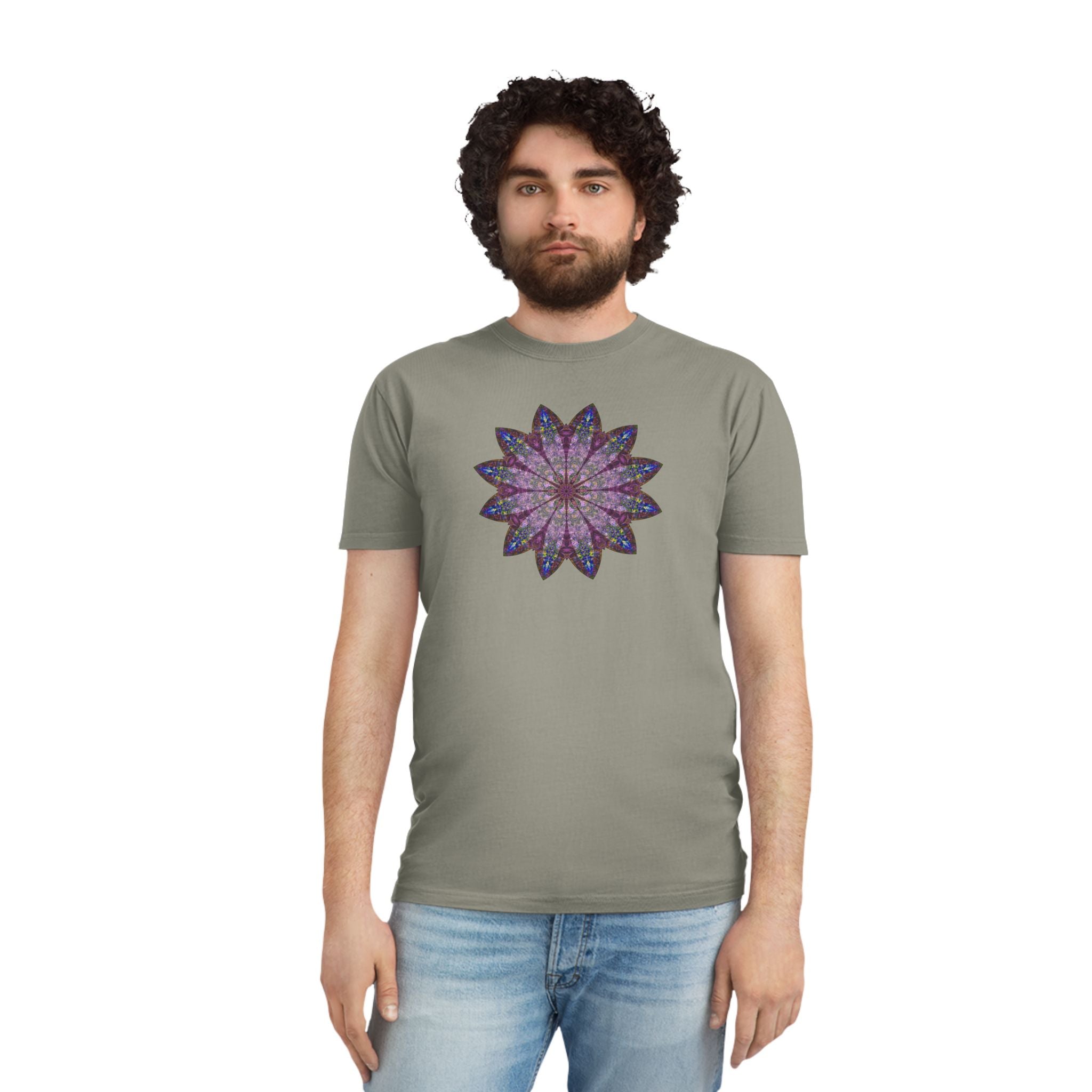 Unisex Faded Shirt - Love Light Mandalas No.17