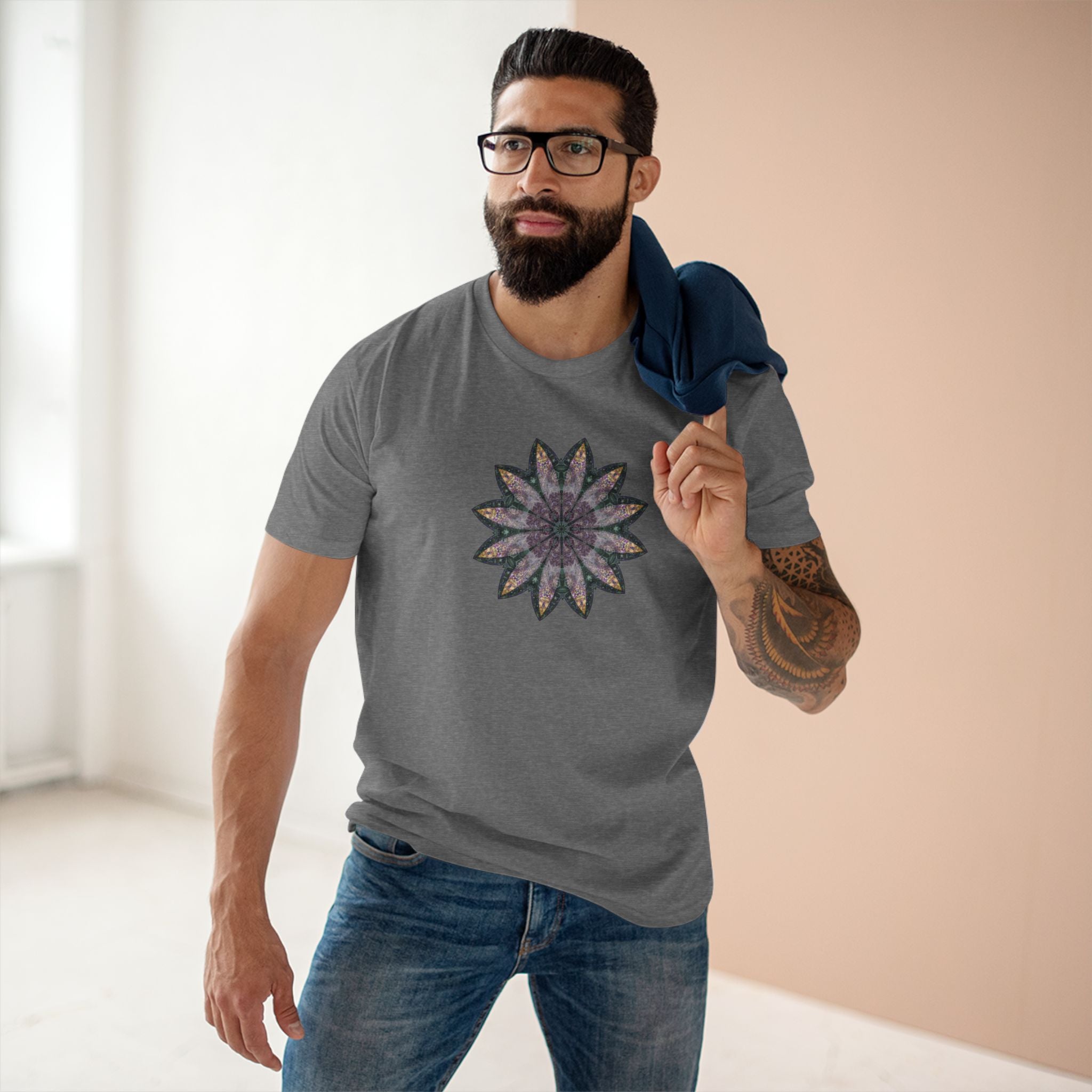 Men's Staple Tee - Love Light Mandalas No.21