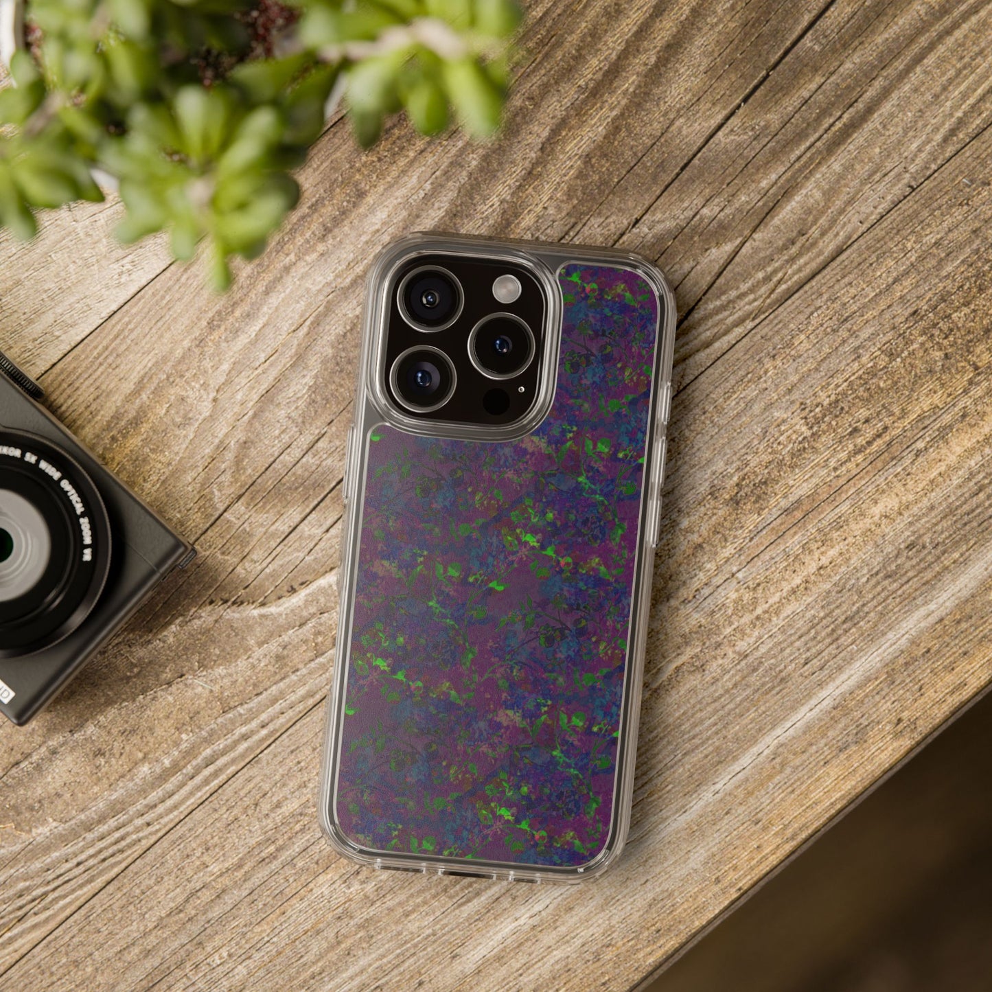 iPhone 16 Clear Case – Hidden Weave Series V3 No.23