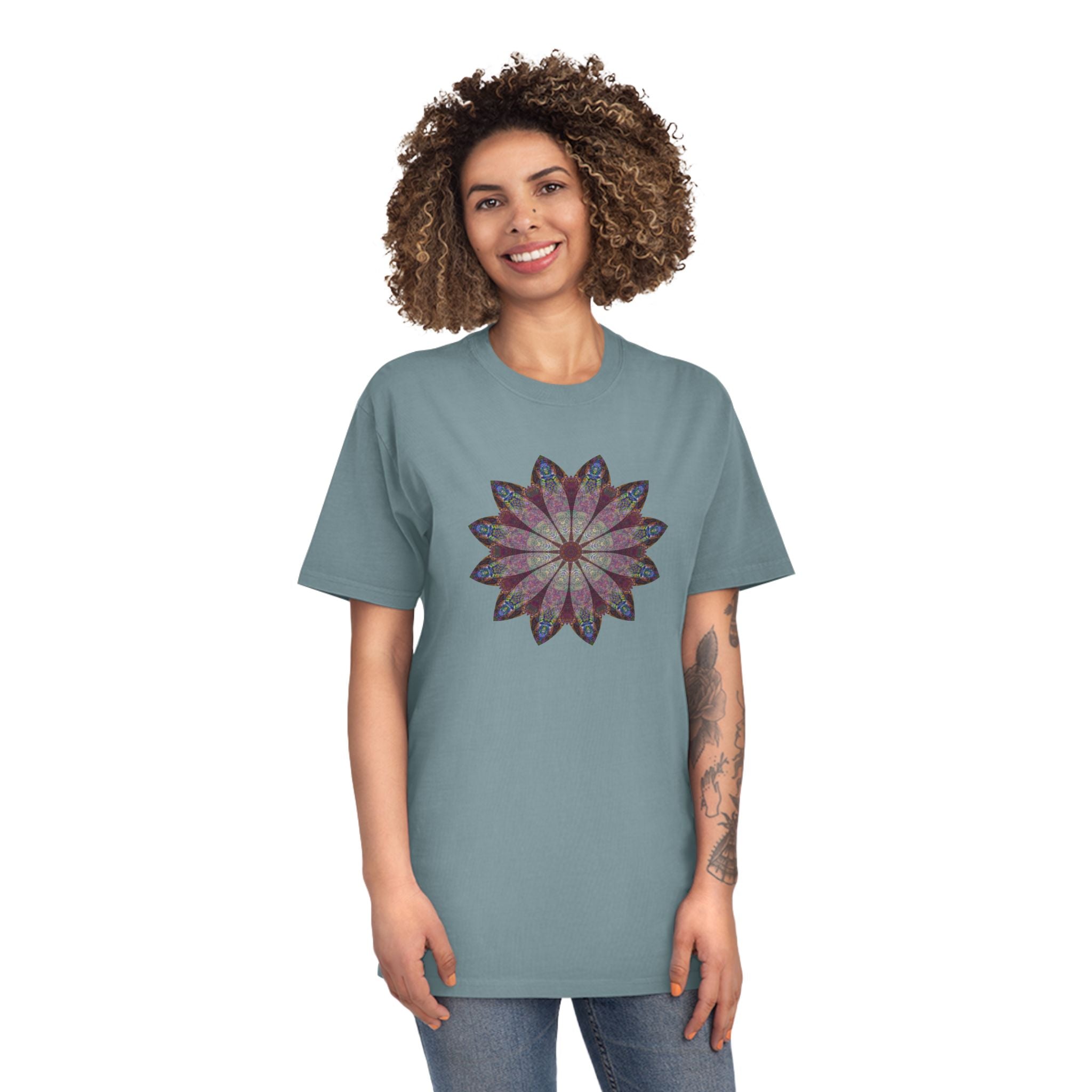 Unisex Faded Shirt - Love Light Mandalas No.9
