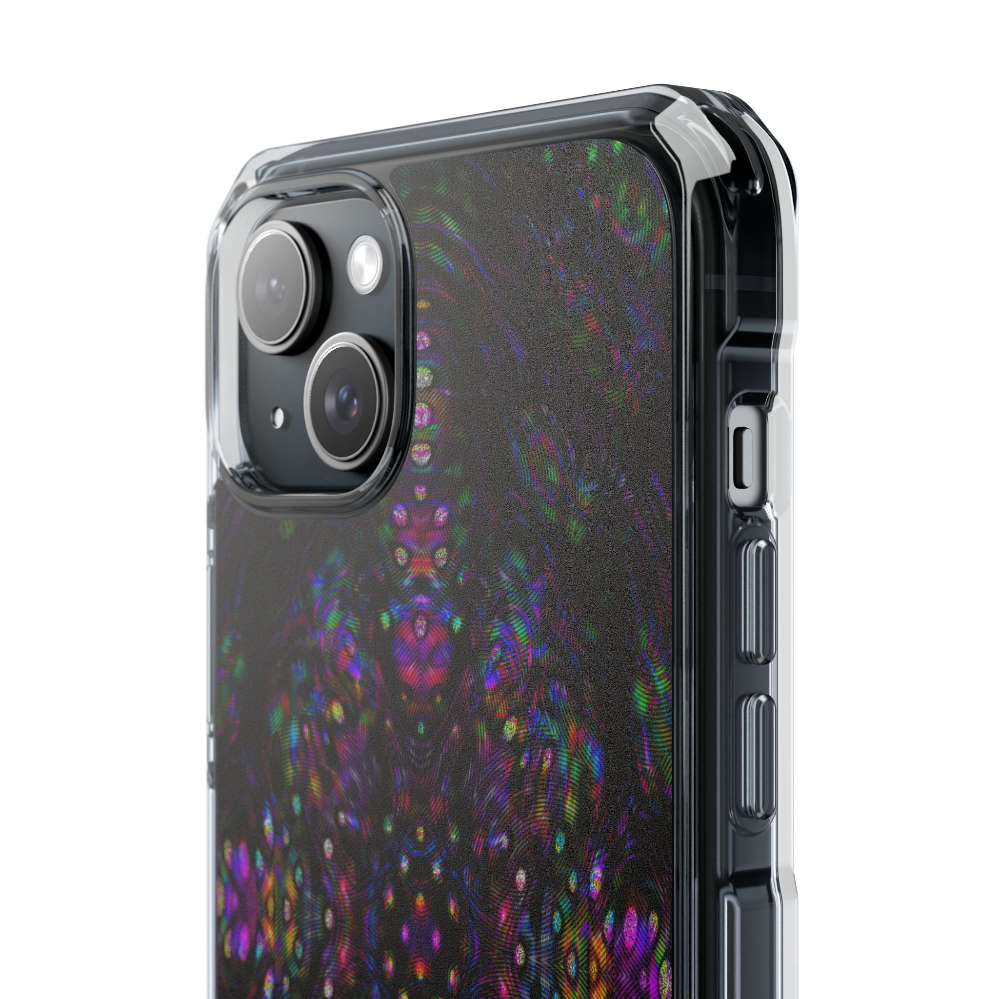 iPhone 15 Magnetic Clear Impact Case - DMT Scribe Tiles No.3