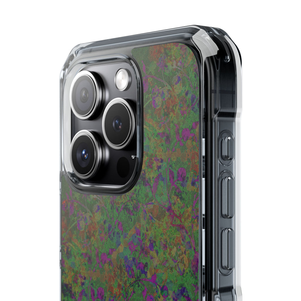 iPhone 15 Magnetic Clear Impact Case - Hidden Weave Series V3 No.24