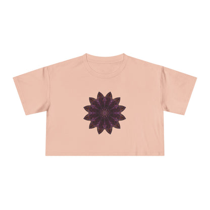 Women's Cropped Tee - Love Light Mandalas No.15