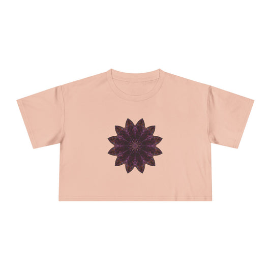 Women's Cropped Tee - Love Light Mandalas No.15