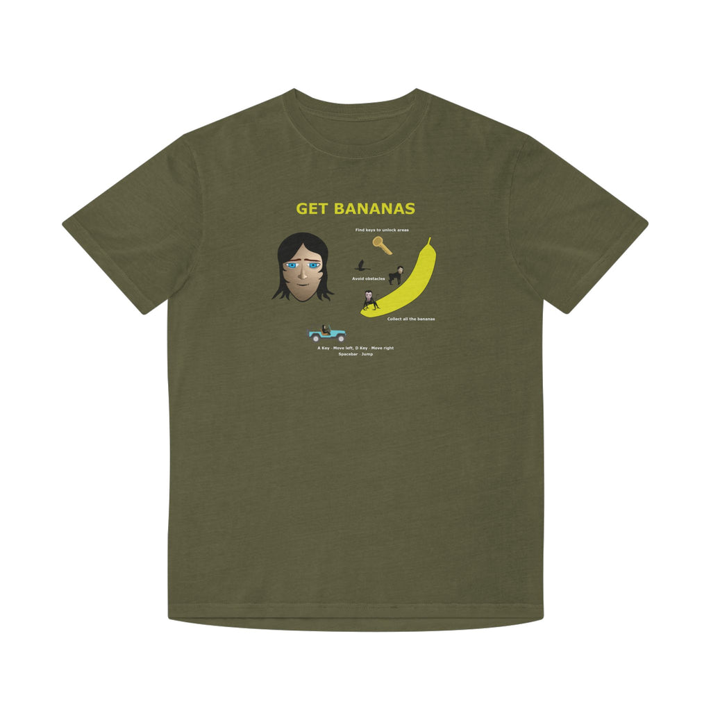 Unisex Faded Shirt - Monkey Shadows Get Bananas