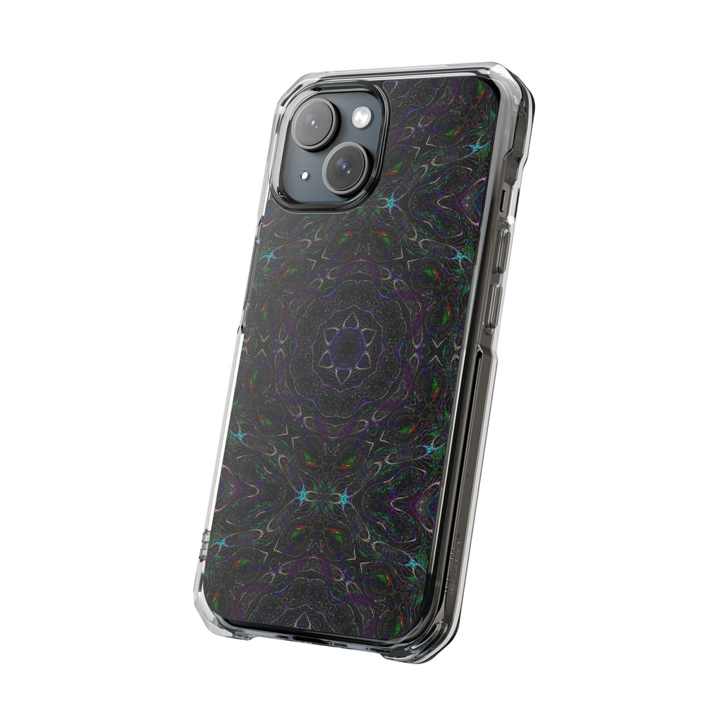 iPhone 15 Magnetic Clear Impact Case - P5 Kaleidoscopic No.32