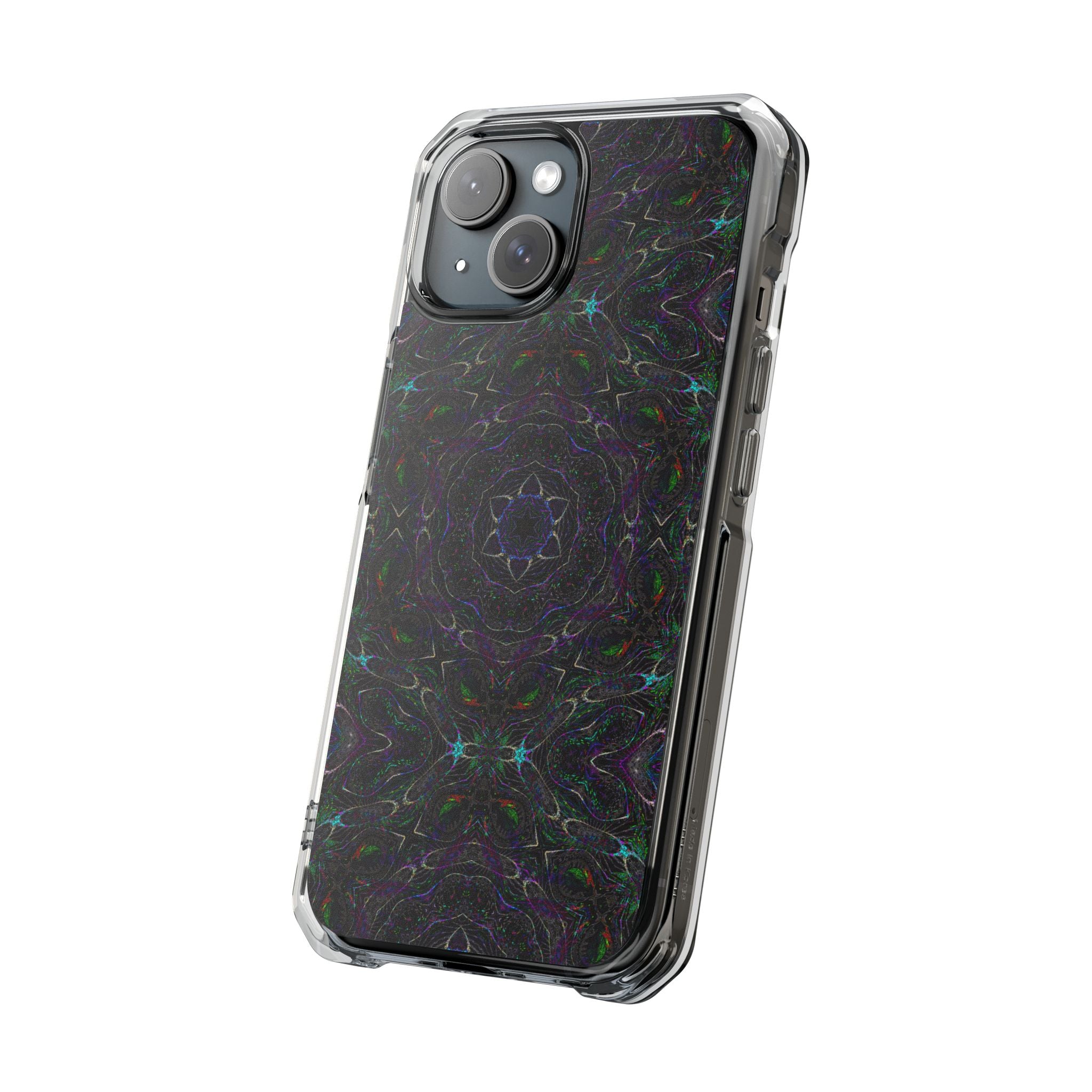 iPhone 15 Magnetic Clear Impact Case - P5 Kaleidoscopic No.32