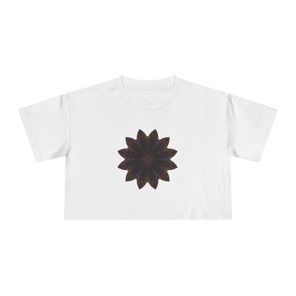 Women's Cropped Tee - Love Light Mandalas No.10