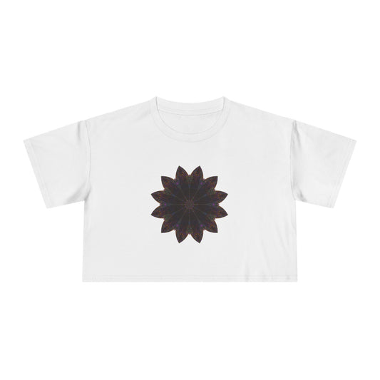 Women's Cropped Tee - Love Light Mandalas No.10