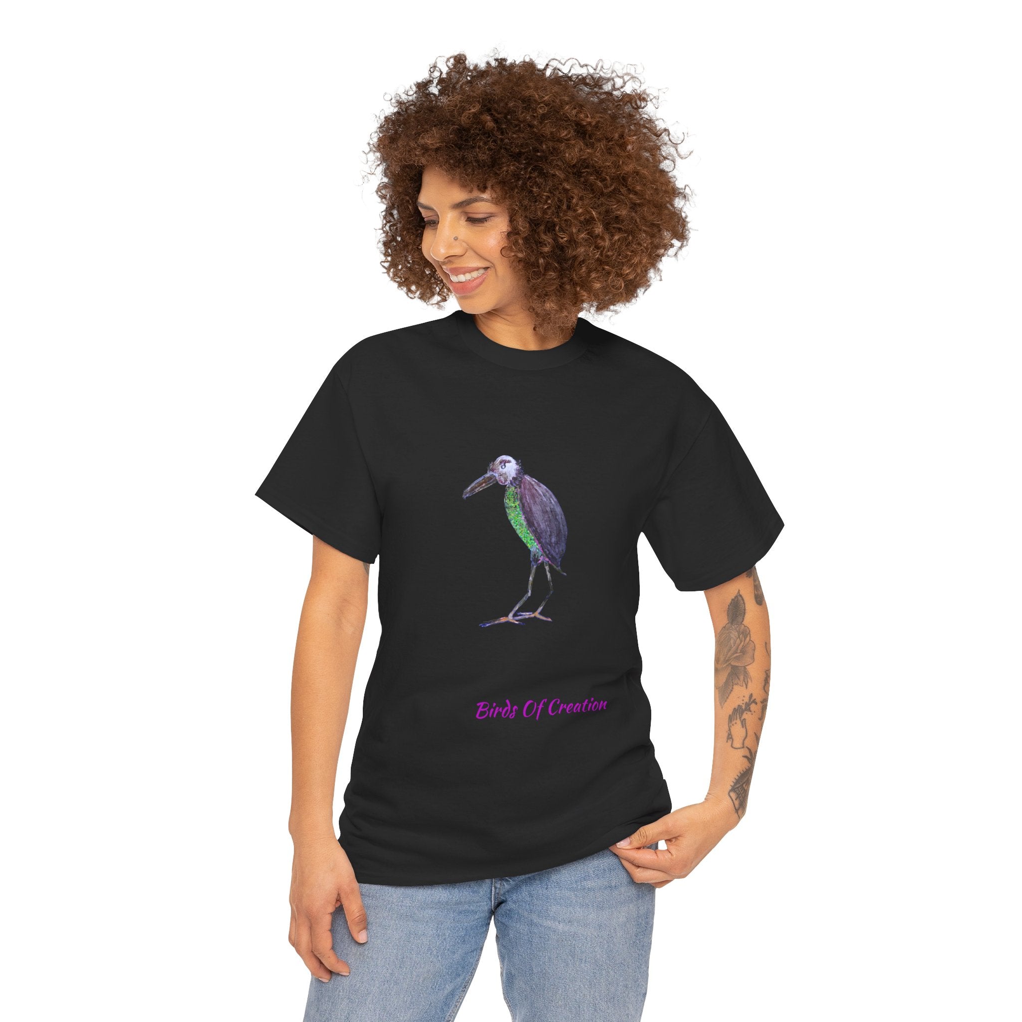 Unisex Heavy Cotton Tee - Birds Of Creation No.2