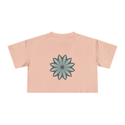 Women's Cropped Tee - Love Light Mandalas No.22