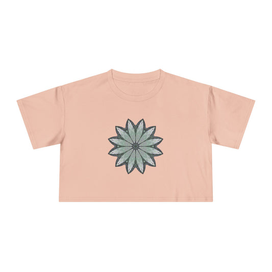 Women's Cropped Tee - Love Light Mandalas No.22