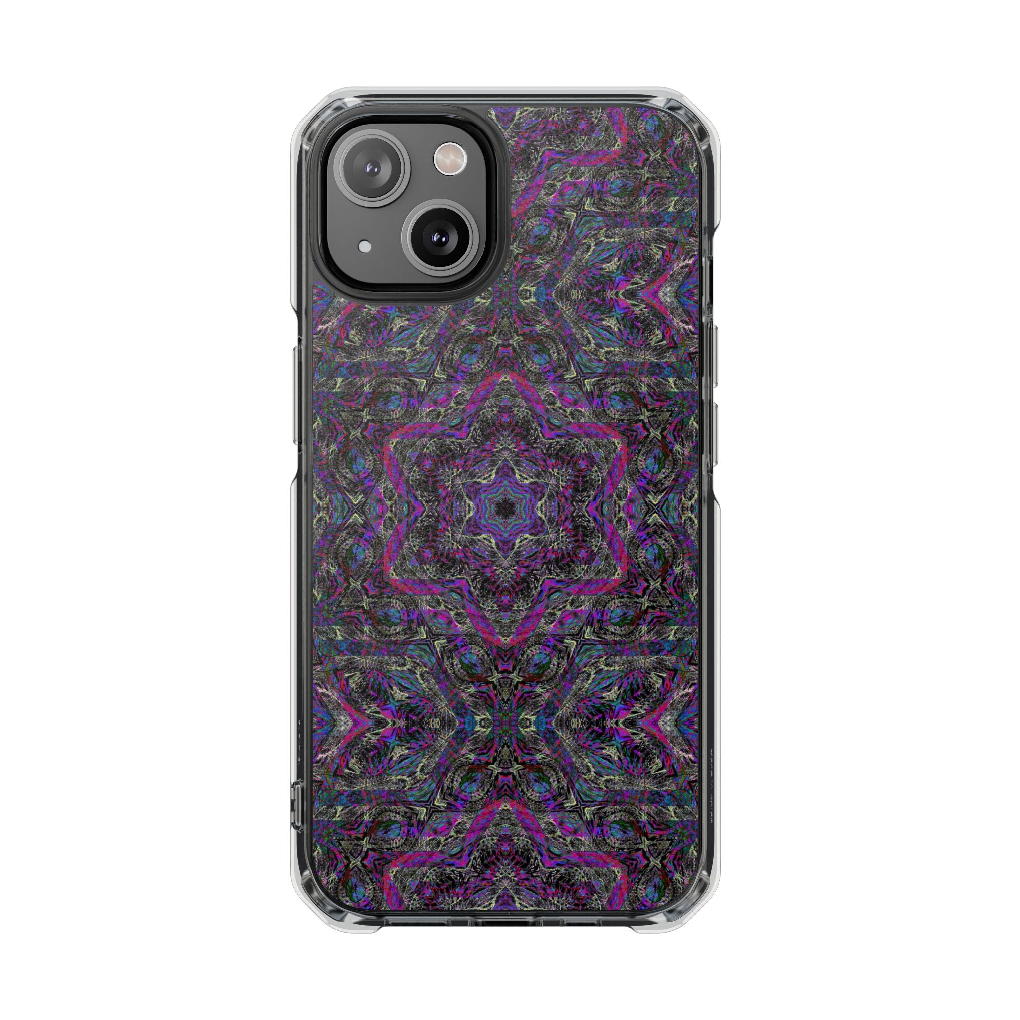 iPhone 14 Magnetic Clear Impact Case - P5 Kaleidoscopic No.33