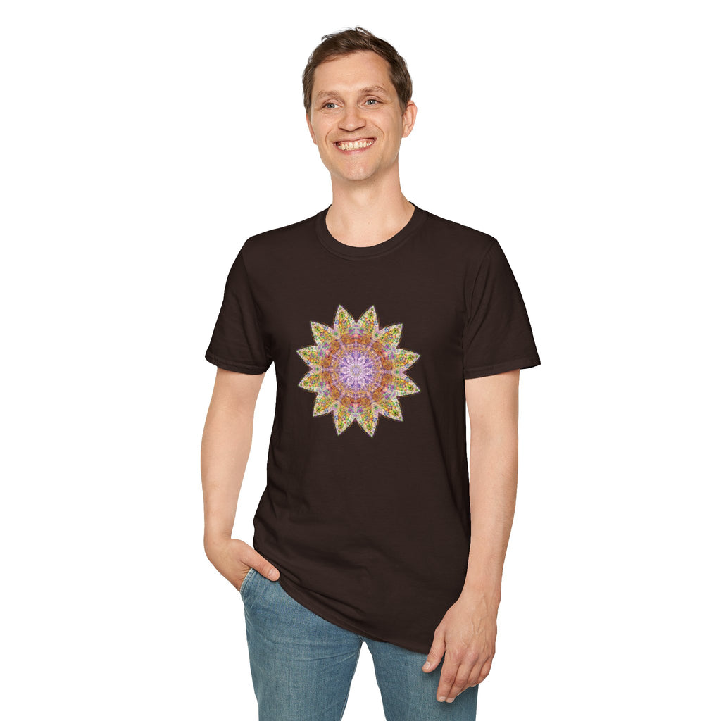 Unisex Softstyle T-Shirt - Love Light Mandalas No.14