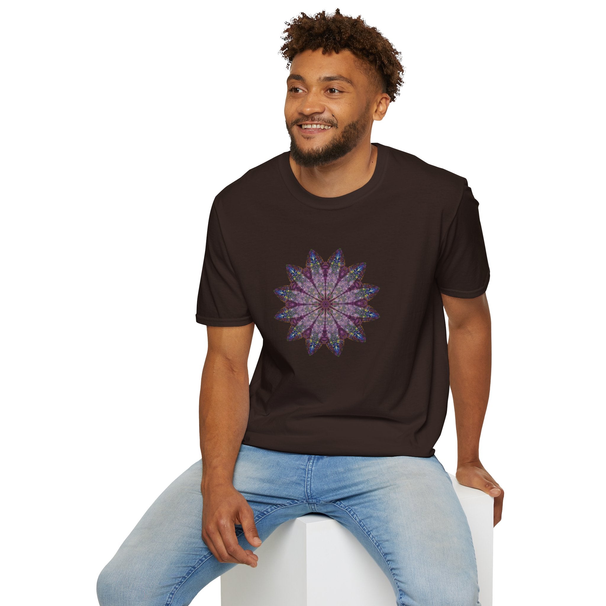 Unisex Softstyle T-Shirt - Love Light Mandalas No.17