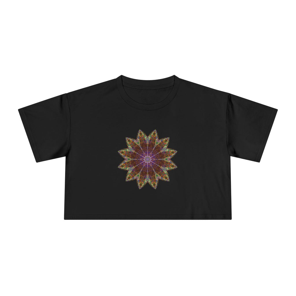 Women's Cropped Tee - Love Light Mandalas No.13