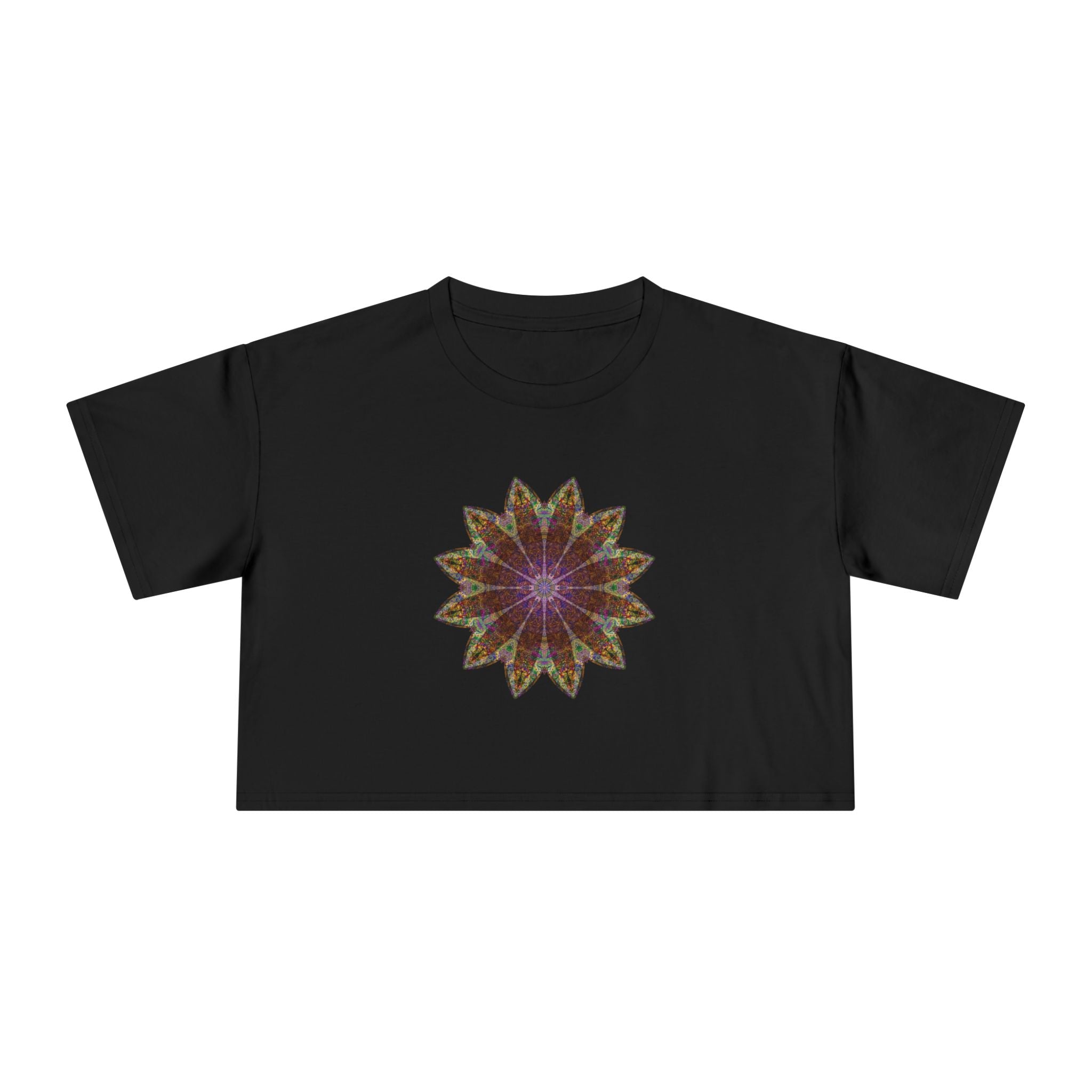 Women's Cropped Tee - Love Light Mandalas No.13