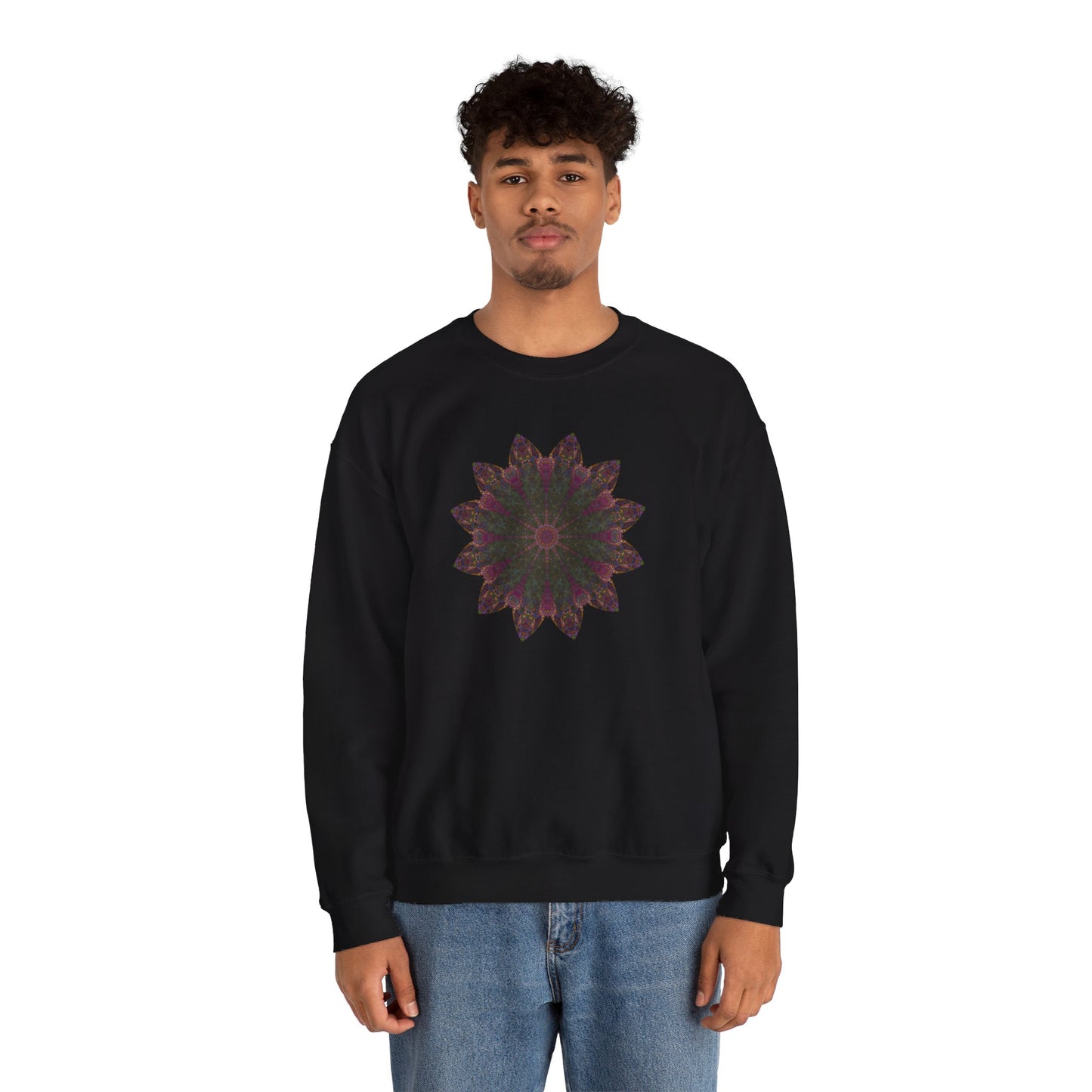 Unisex Heavy Blend™ Crewneck Sweatshirt - Love Light Mandalas No.7