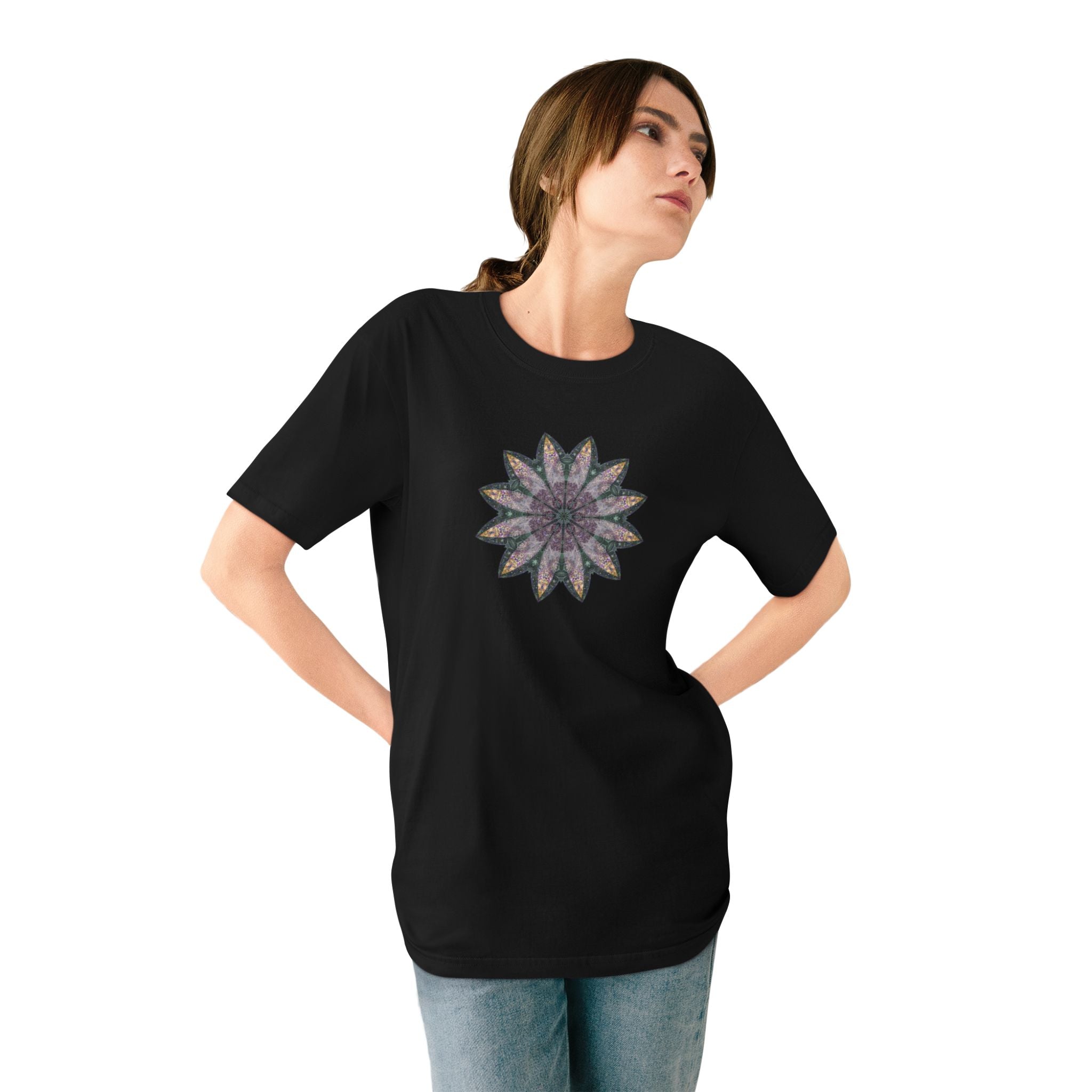 Organic Staple T-shirt - Love Light Mandalas No.21