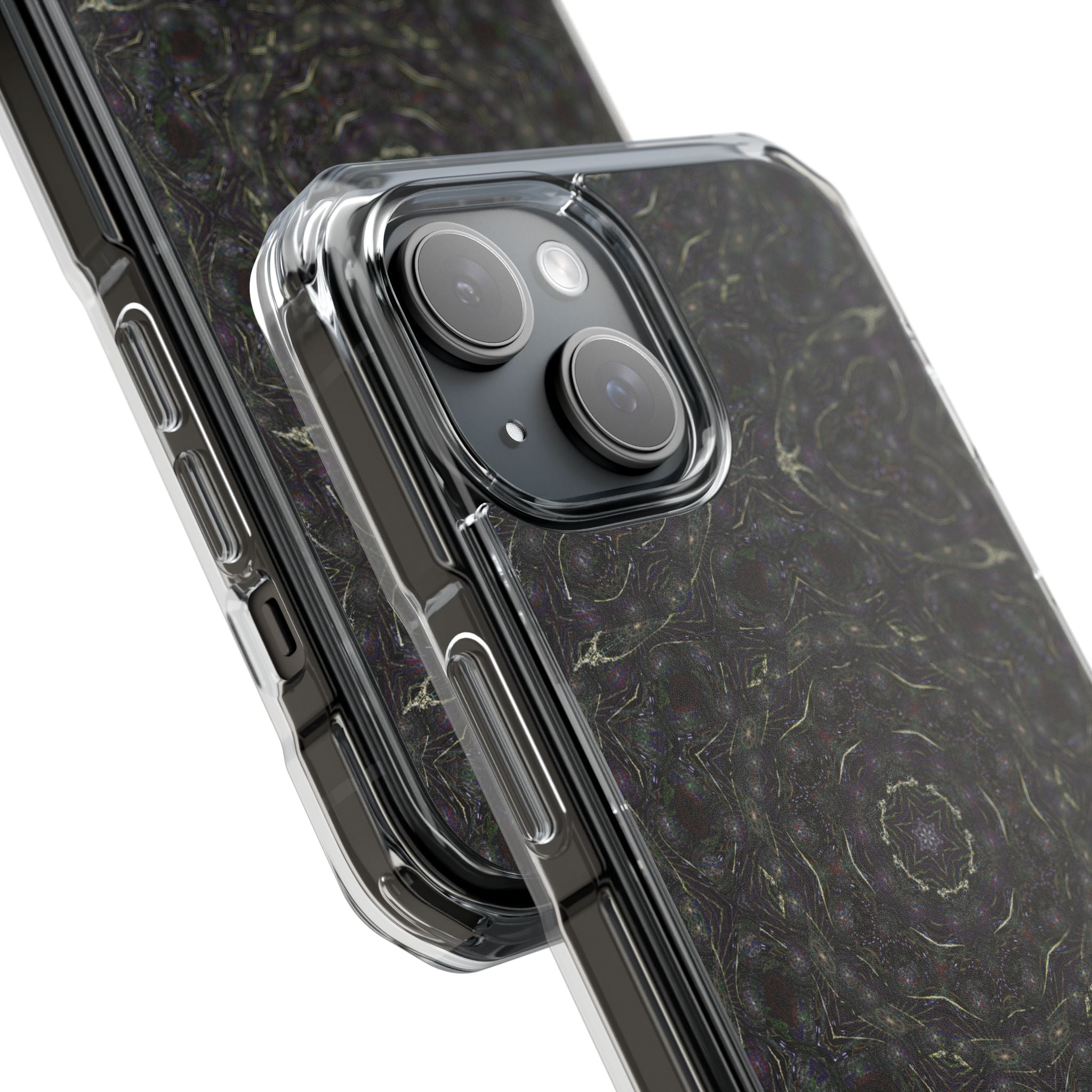 iPhone 15 Magnetic Clear Impact Case - P5 Kaleidoscopic No.18