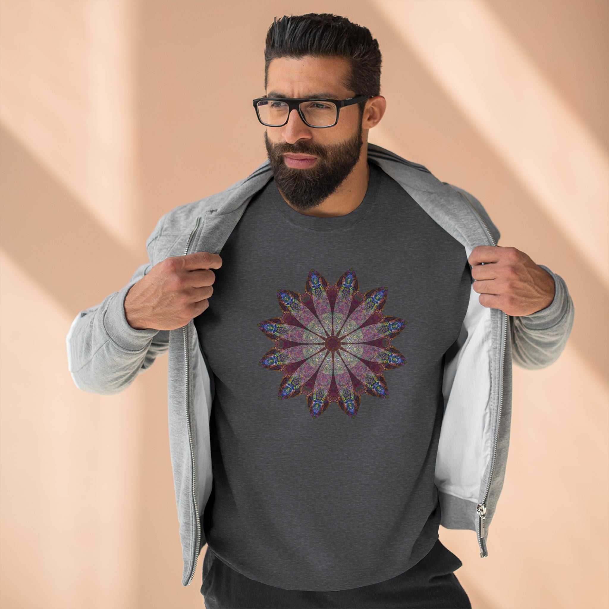 Unisex Crewneck Sweatshirt - Love Light Mandalas No.9