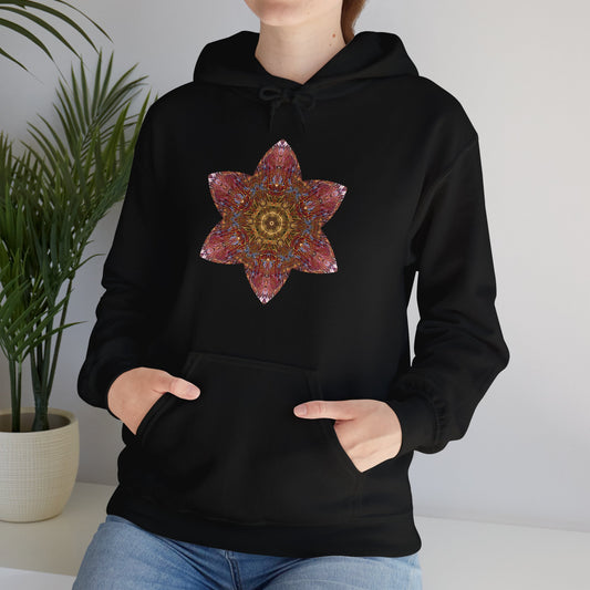Unisex Heavy Blend™ Hooded Sweatshirt - Starflower Mandalas No.3