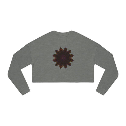 Women's Cropped Sweatshirt - Love Light Mandalas No.12
