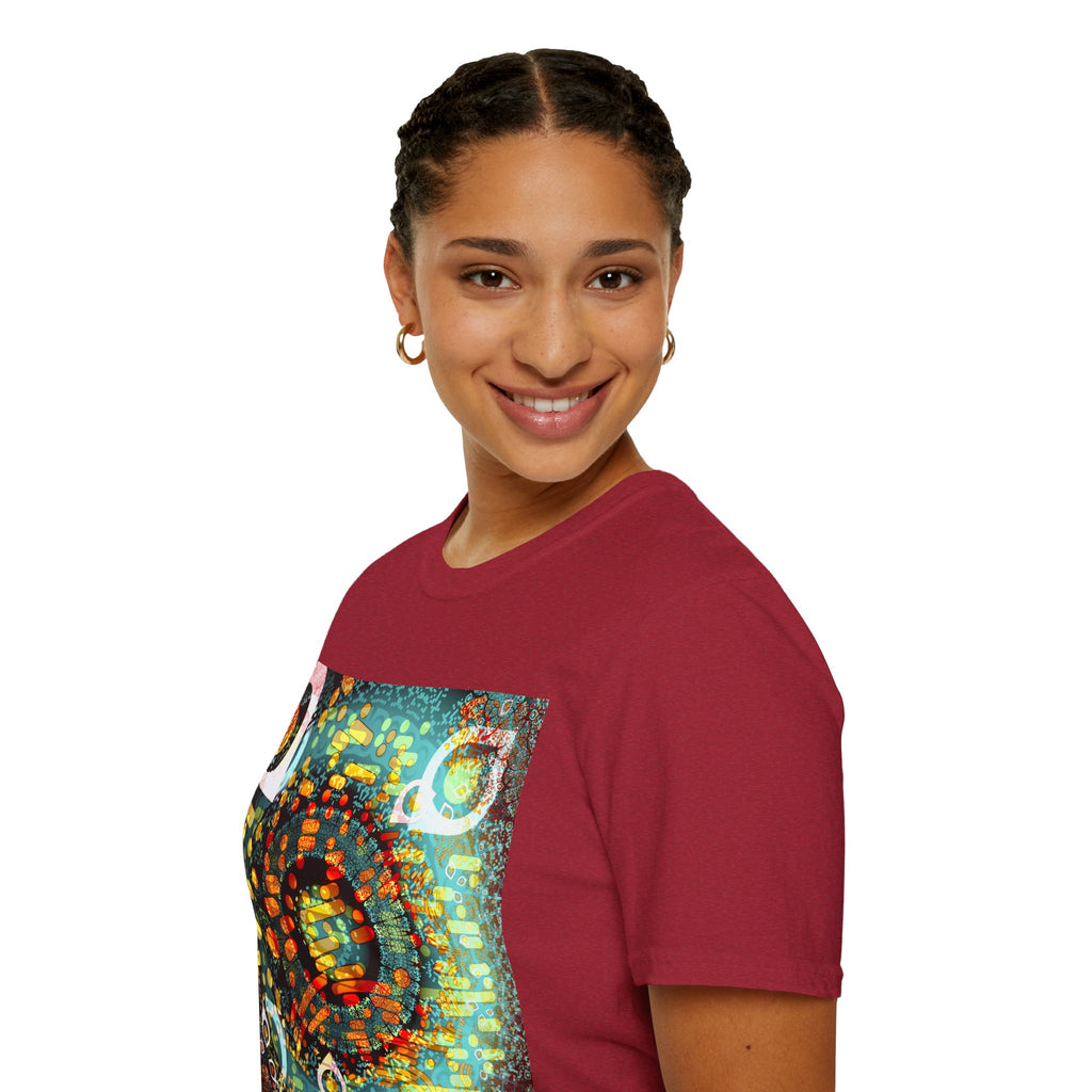 Unisex Softstyle T-Shirt - Psychedelic QR No.1