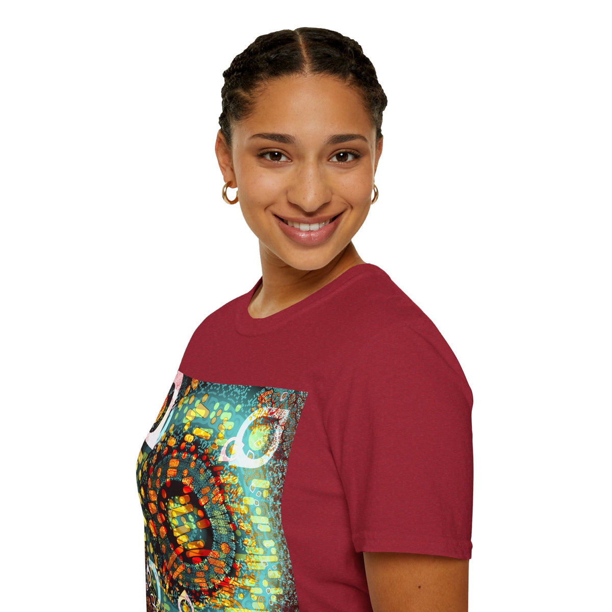 Unisex Softstyle T-Shirt - Psychedelic QR No.1