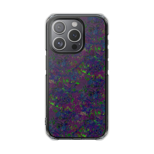 iPhone 15 Magnetic Clear Impact Case - Hidden Weave Series V3 No.23