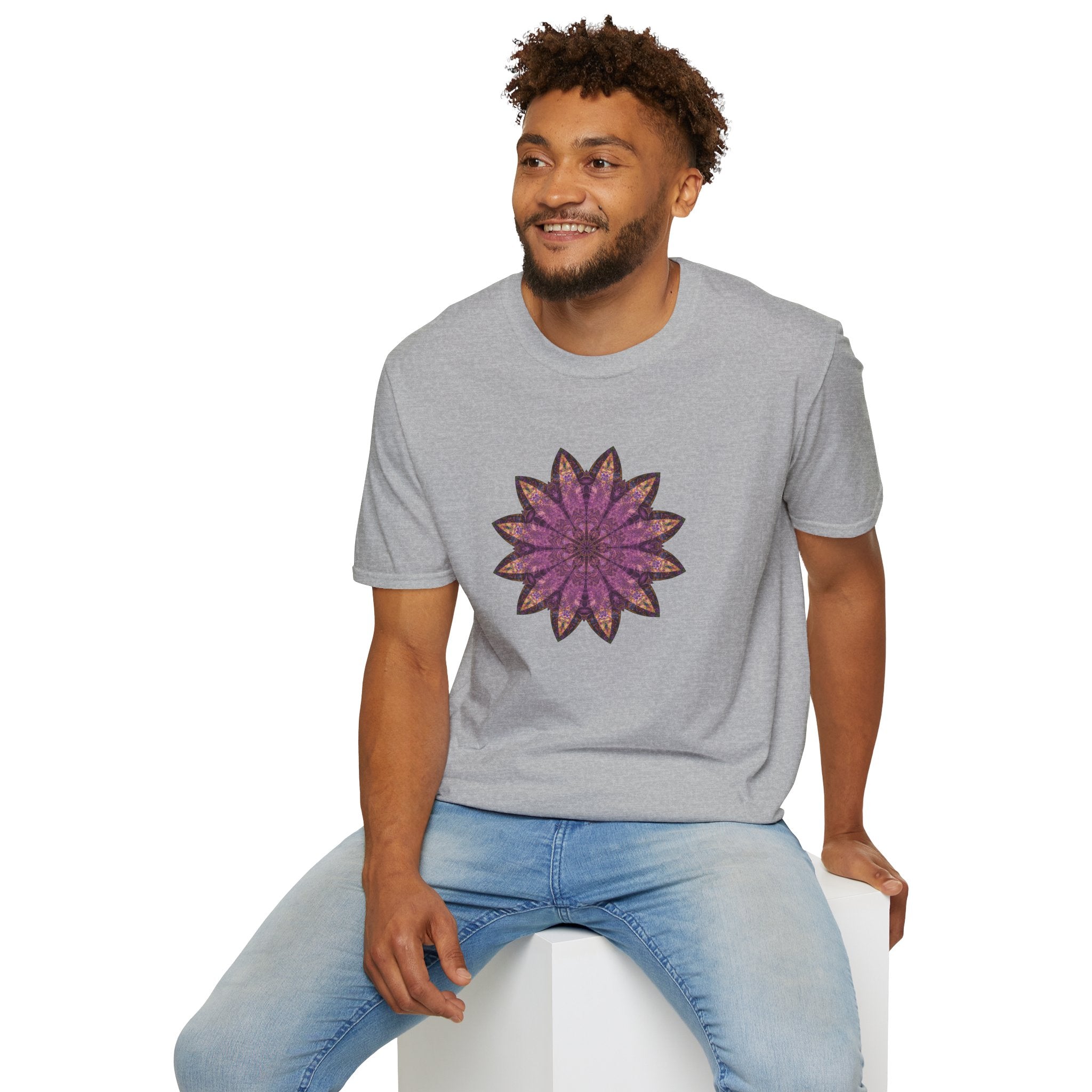 Unisex Softstyle T-Shirt - Love Light Mandalas No.16