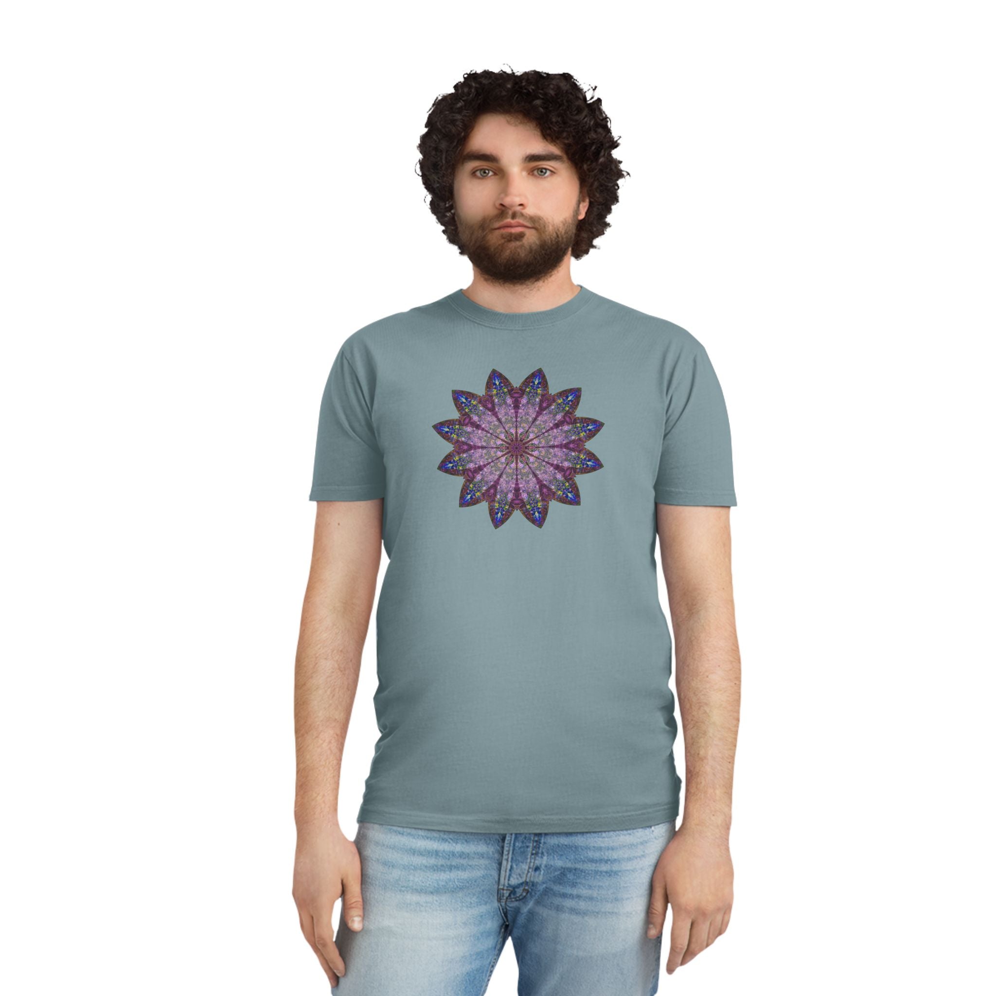 Unisex Faded Shirt - Love Light Mandalas No.17