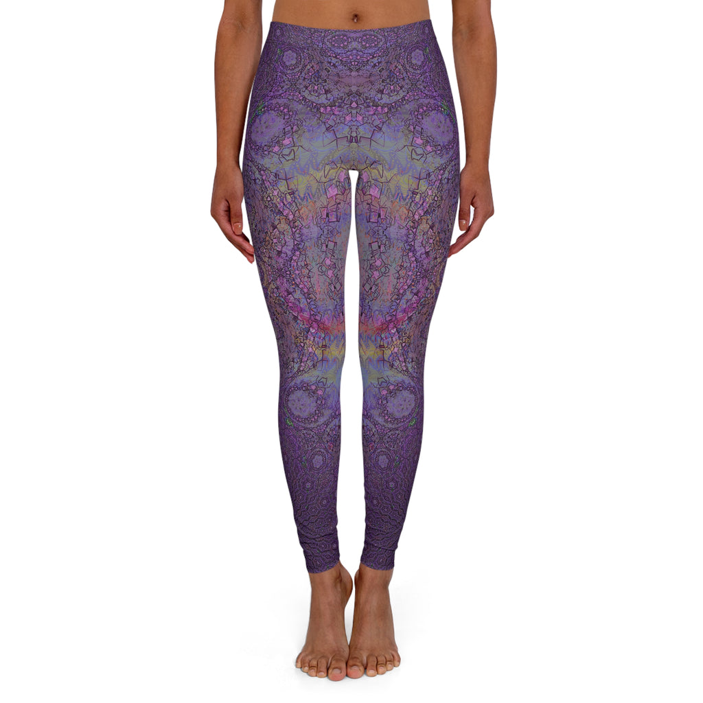 Spandex Leggings - Love Light Fractals No.13a