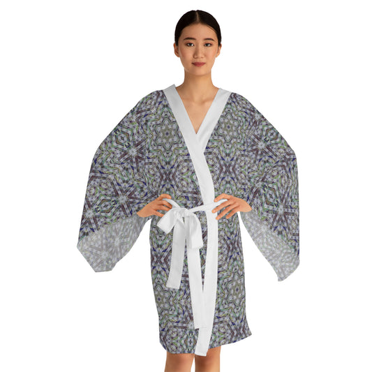 Long Sleeve Kimono Robe - P5 Kaleidoscopic No.21