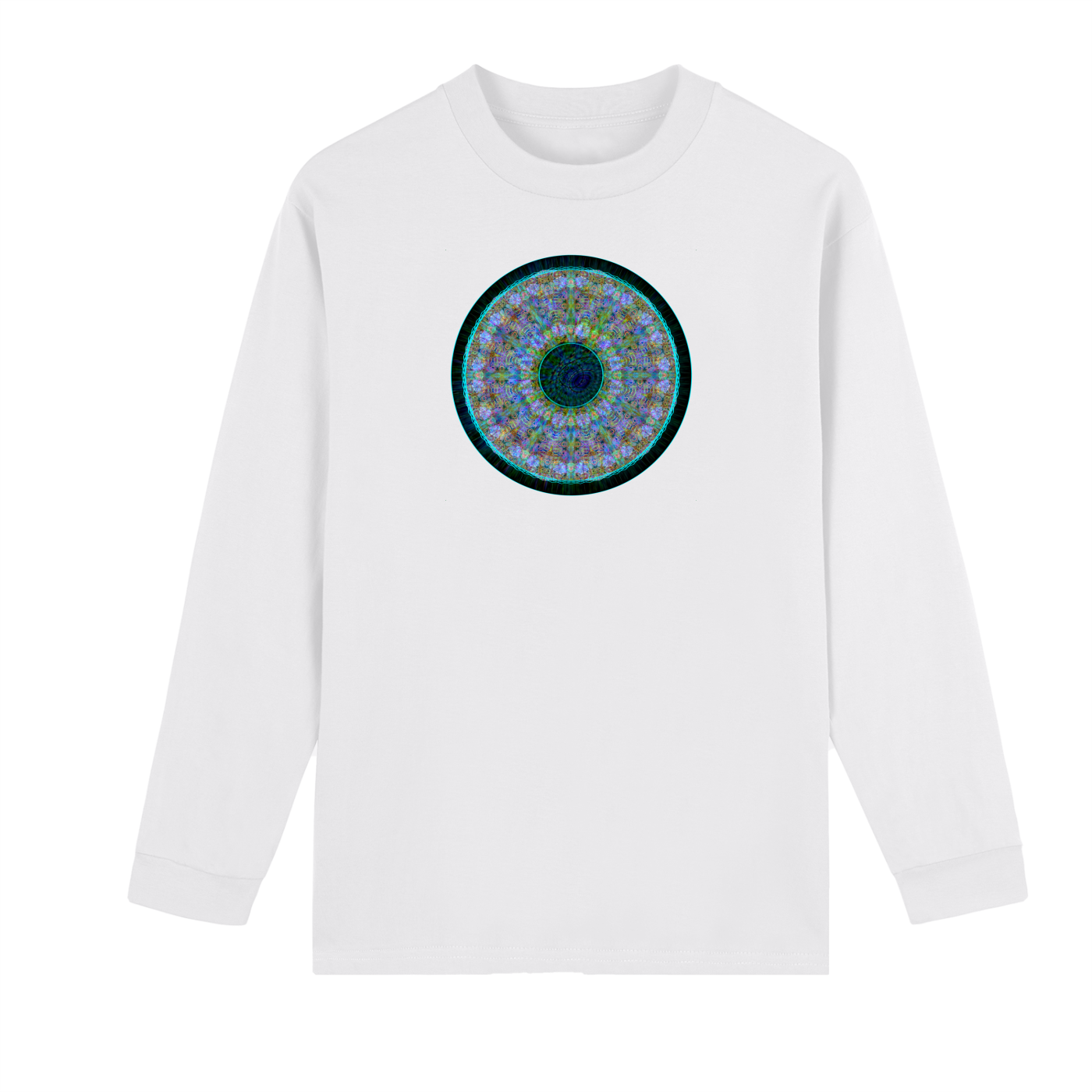 Crew Neck Drop Shoulder Long Sleeve Shirt
