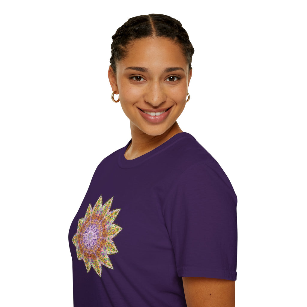 Unisex Softstyle T-Shirt - Love Light Mandalas No.14