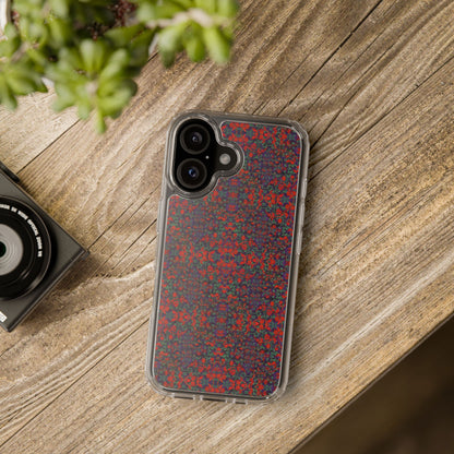 iPhone 16 Clear Case – Hidden Weave Series No.25