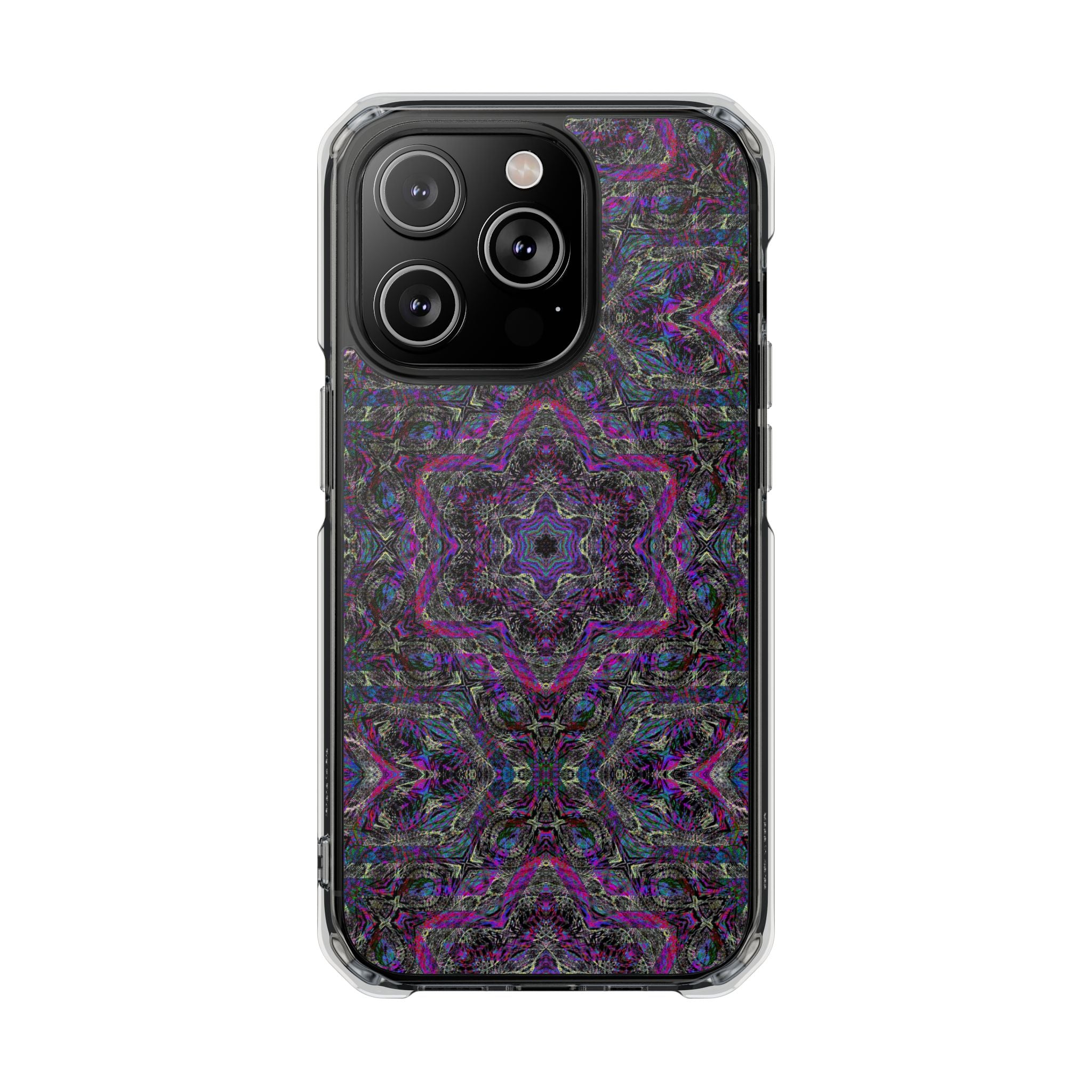 iPhone 14 Magnetic Clear Impact Case - P5 Kaleidoscopic No.33