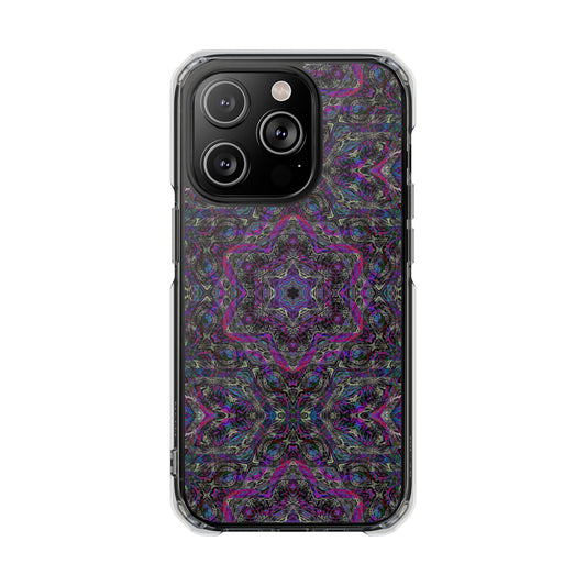 iPhone 14 Magnetic Clear Impact Case - P5 Kaleidoscopic No.33