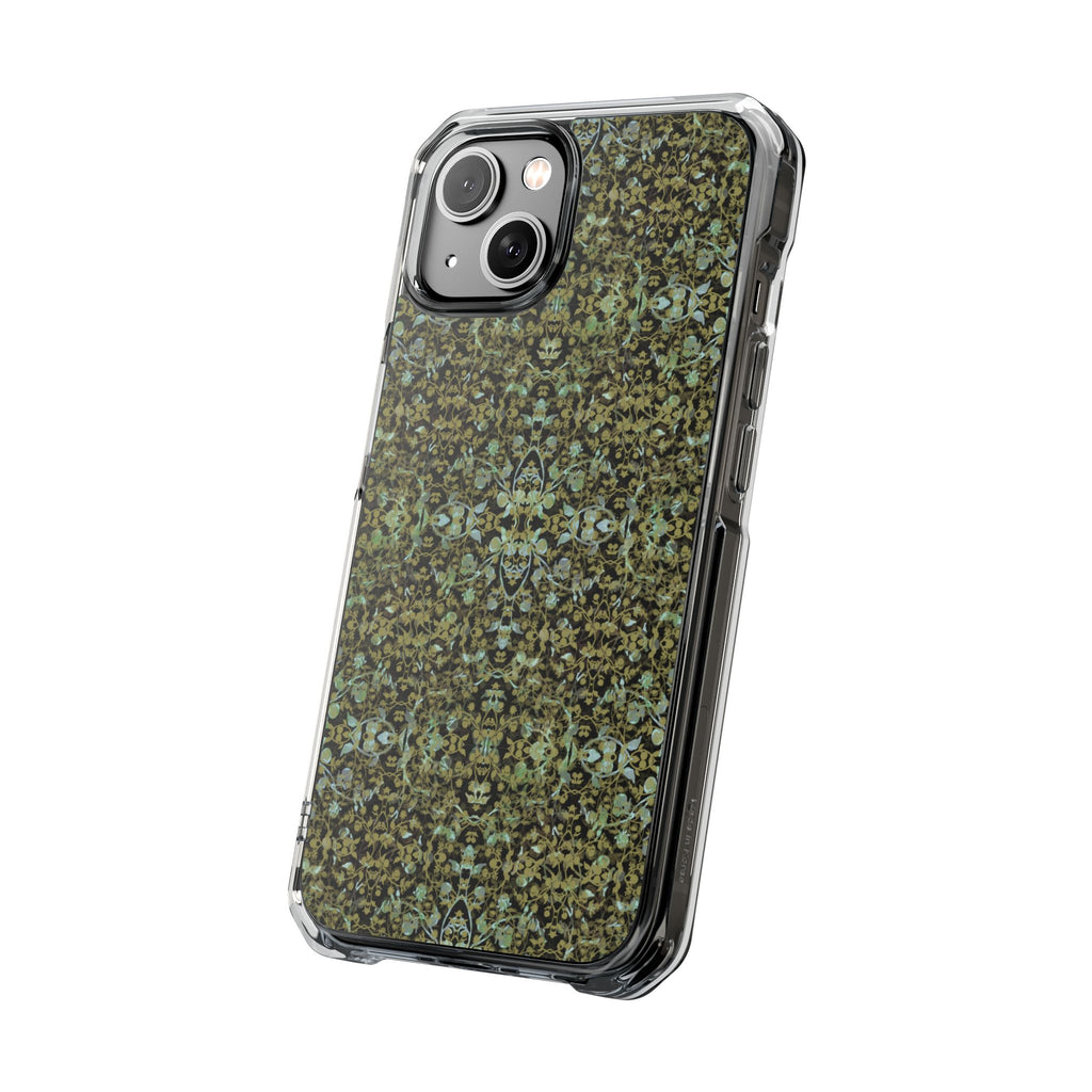 iPhone 14 Magnetic Clear Impact Case - Hidden Weave Series No.4
