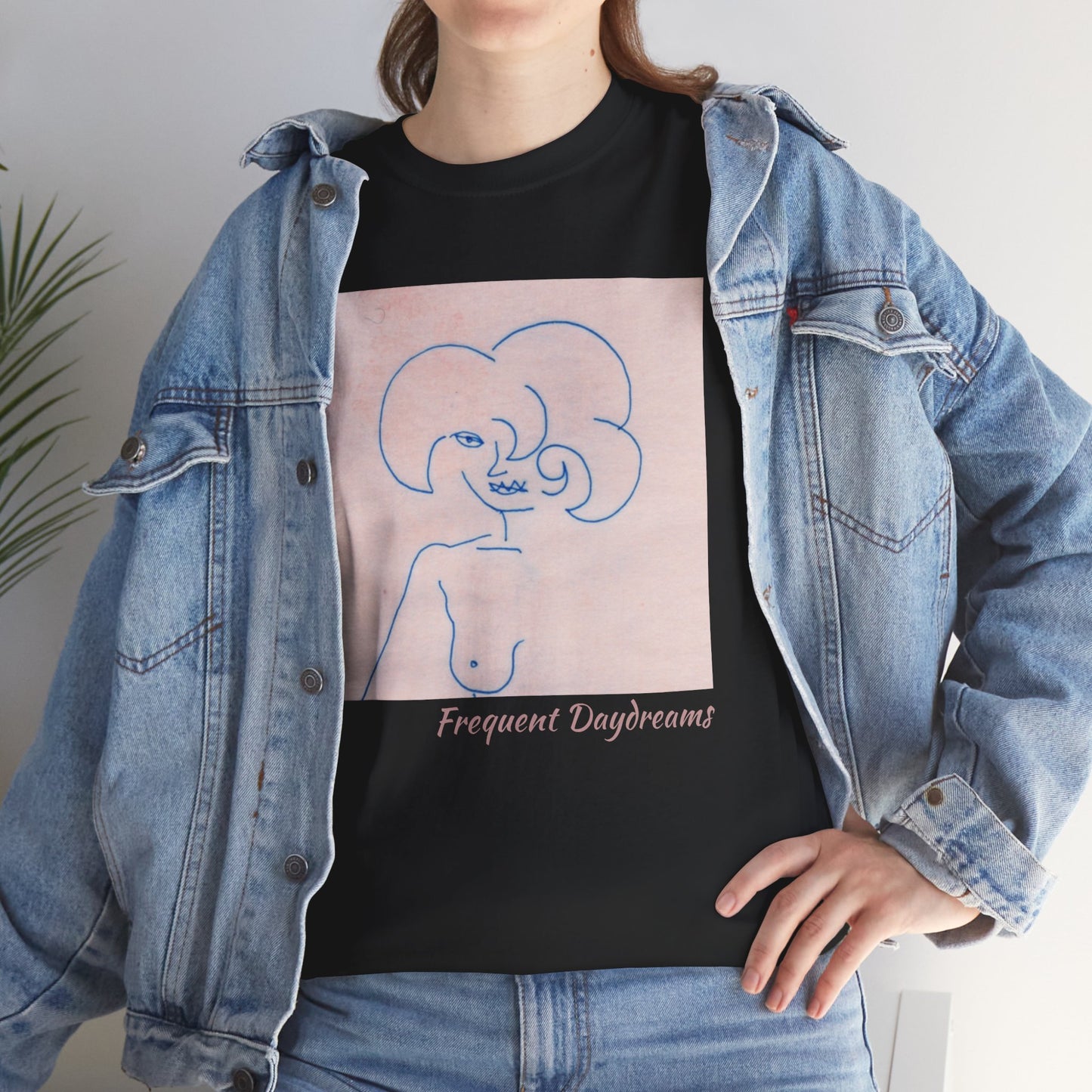 Unisex Heavy Cotton Tee - Frequent Daydreams Sketch No.45