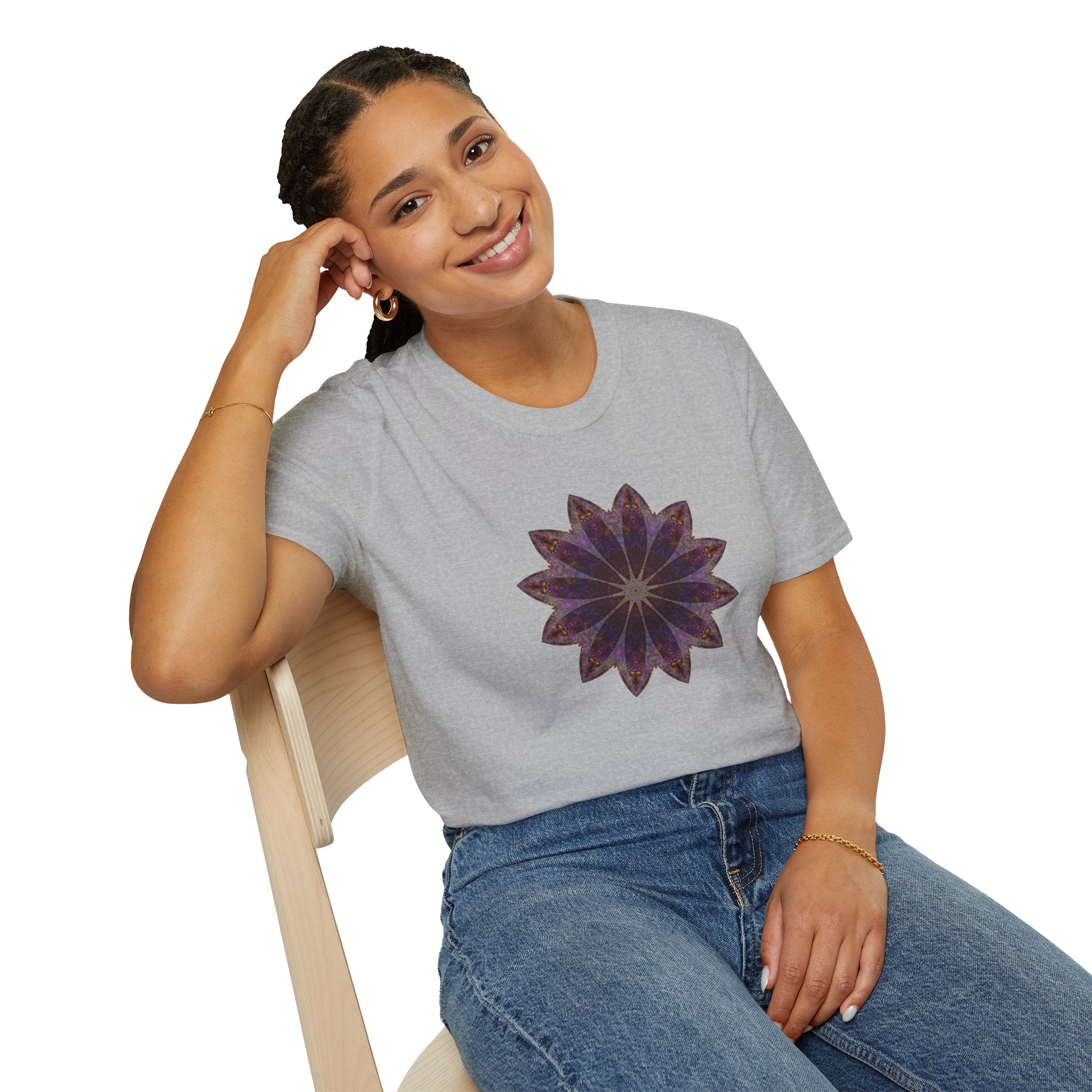 Unisex Softstyle T-Shirt - Love Light Mandalas No.11