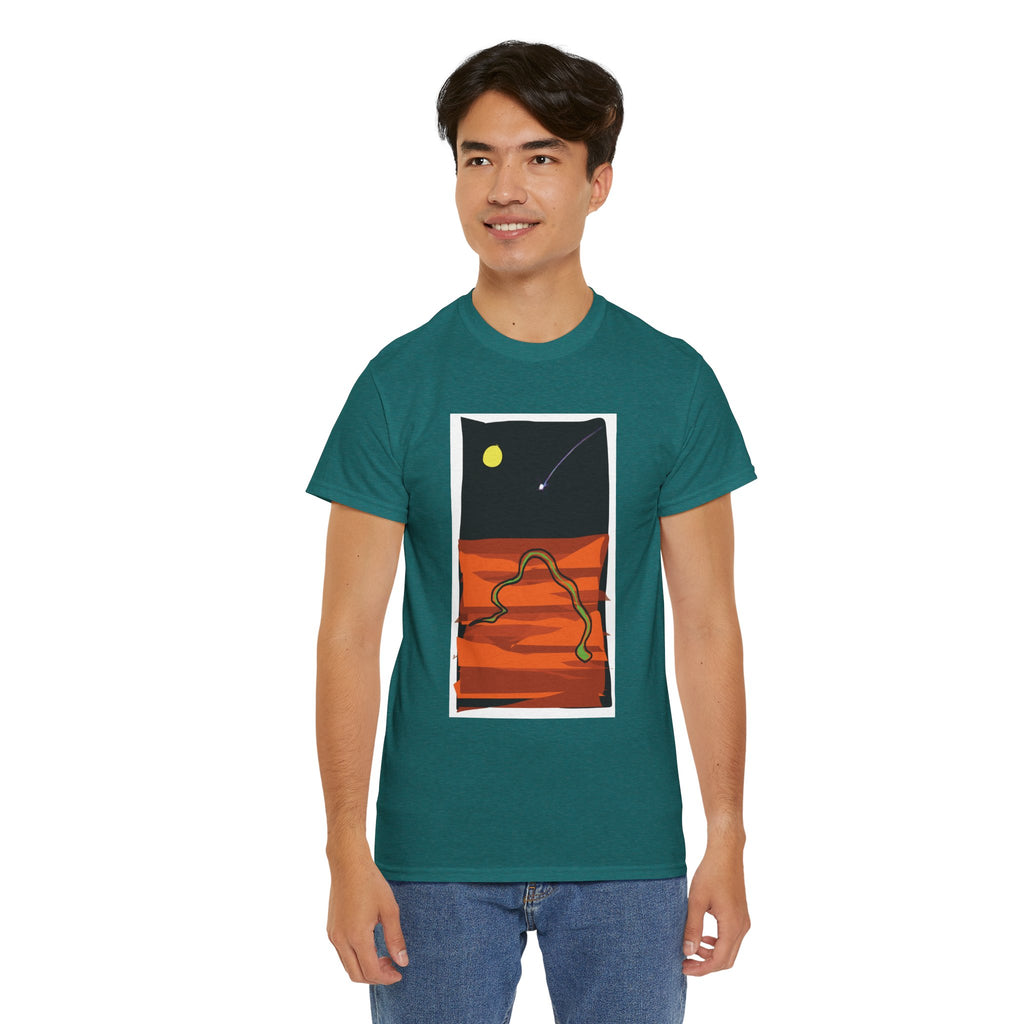 Unisex Heavy Cotton Tee - The Traveller Series (Shooting Star)