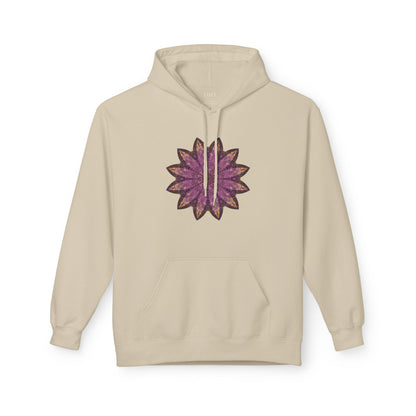 Unisex Midweight Softstyle Fleece Hoodie - Love Light Mandalas No.16
