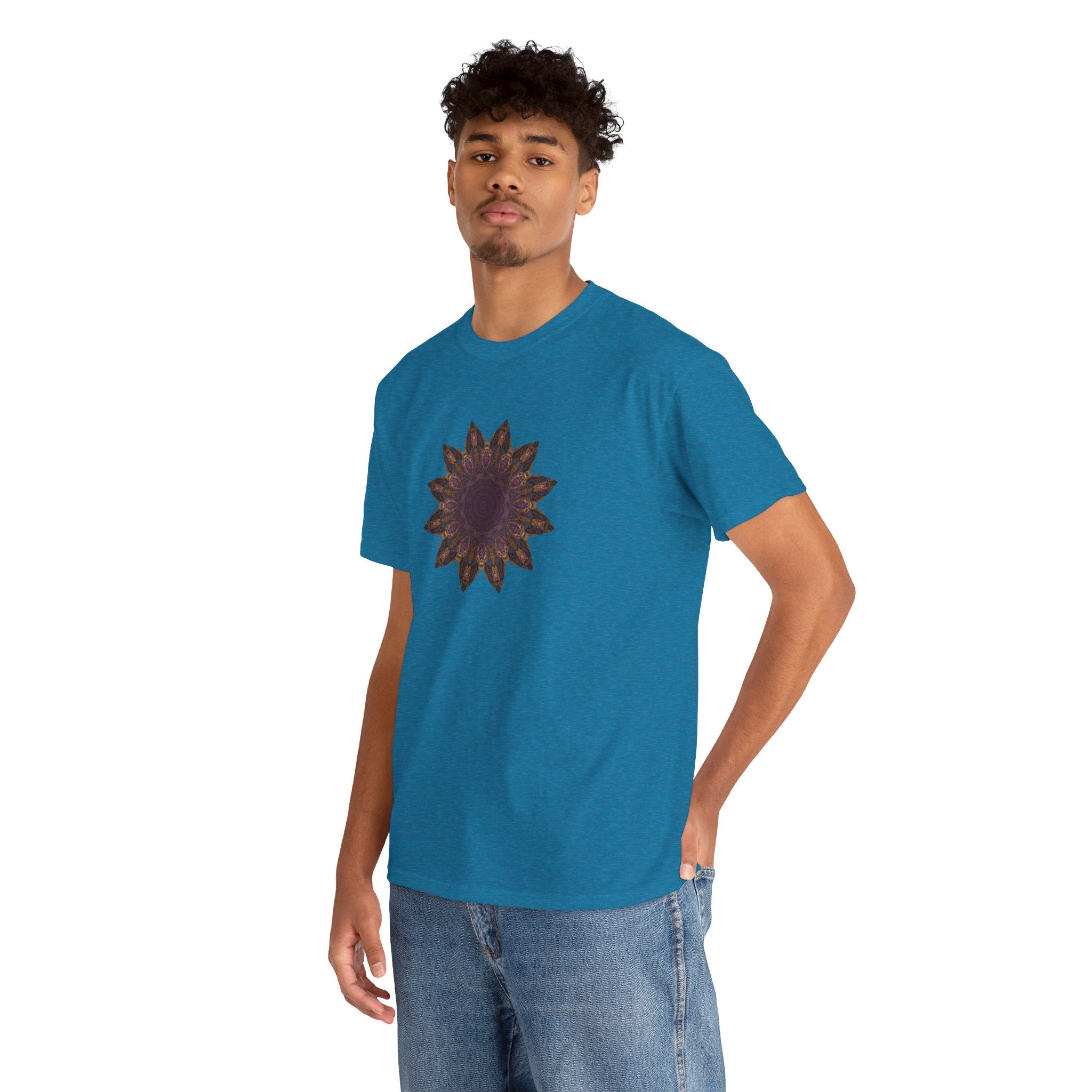 Unisex Heavy Cotton Tee - Love Light Mandalas No.1