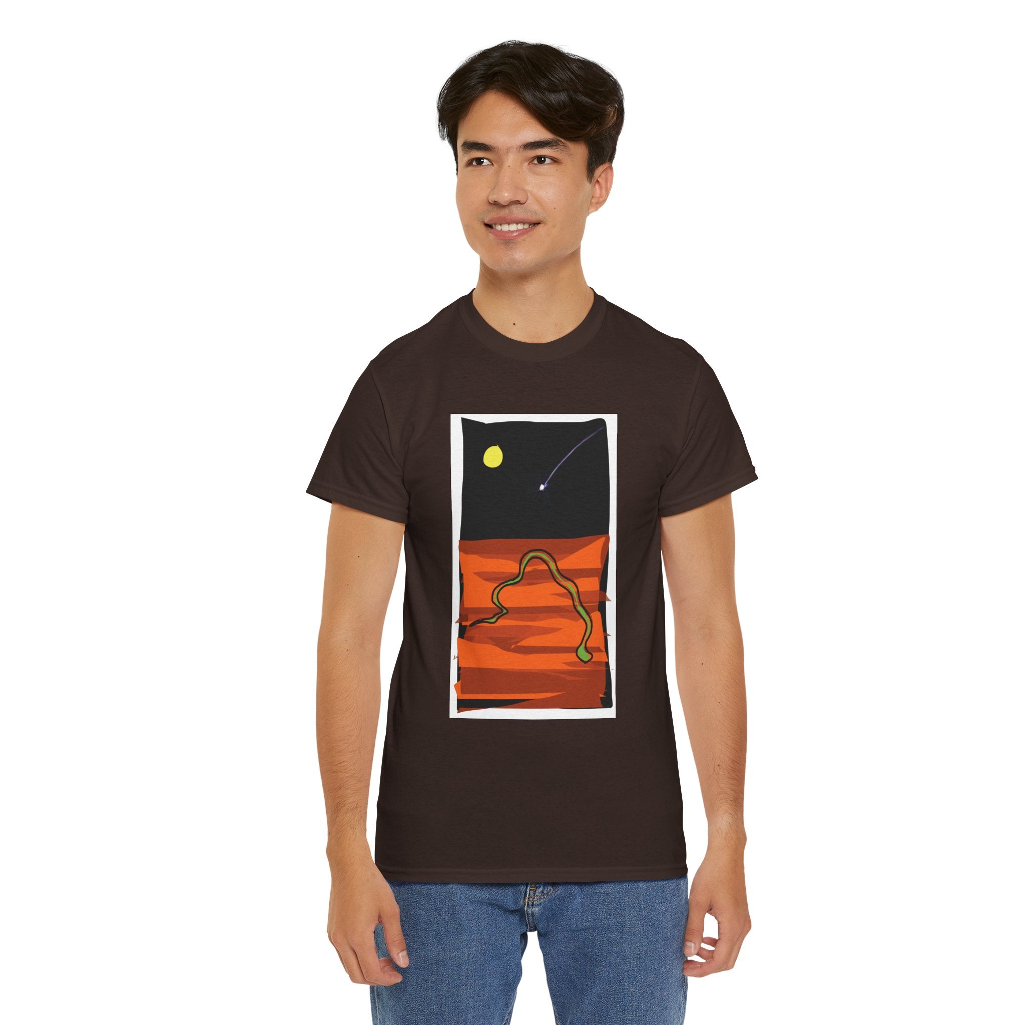 Unisex Heavy Cotton Tee - The Traveller Series (Shooting Star)